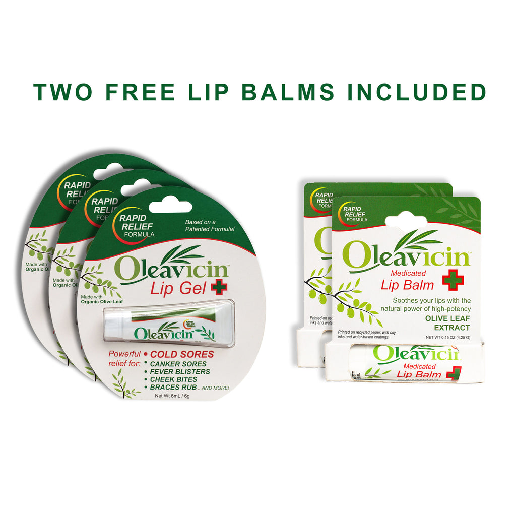 Oleavicin Lip Care Bundle - Includes Two Free Lip Balms